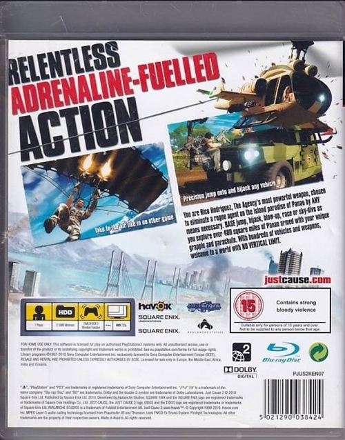 Just Cause 2 - PS3 (B Grade) (Genbrug)